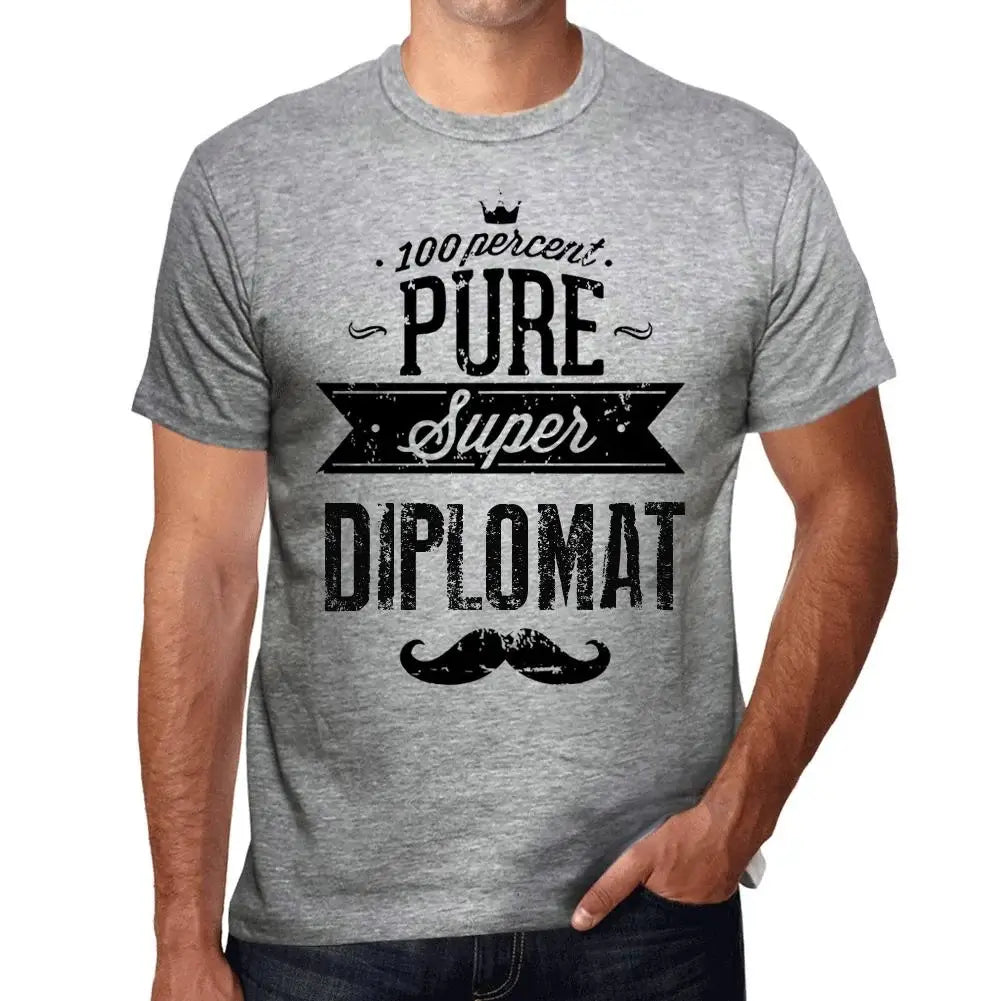 Men's Graphic T-Shirt 100% Pure Super Diplomat Eco-Friendly Limited Edition Short Sleeve Tee-Shirt Vintage Birthday Gift Novelty