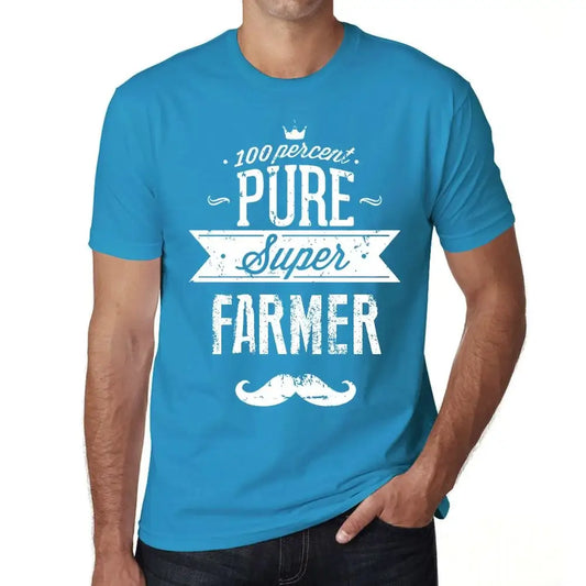 Men's Graphic T-Shirt 100% Pure Super Farmer Eco-Friendly Limited Edition Short Sleeve Tee-Shirt Vintage Birthday Gift Novelty