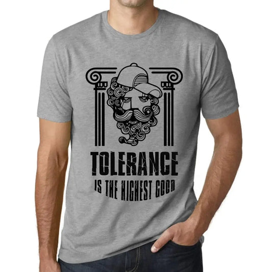 Men's Graphic T-Shirt Tolerance Is The Highest Good Eco-Friendly Limited Edition Short Sleeve Tee-Shirt Vintage Birthday Gift Novelty