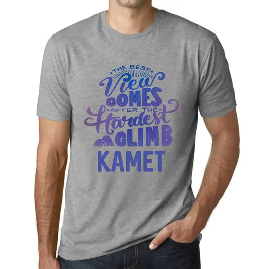 Men's Graphic T-Shirt The Best View Comes After Hardest Mountain Climb Kamet Eco-Friendly Limited Edition Short Sleeve Tee-Shirt Vintage Birthday Gift Novelty