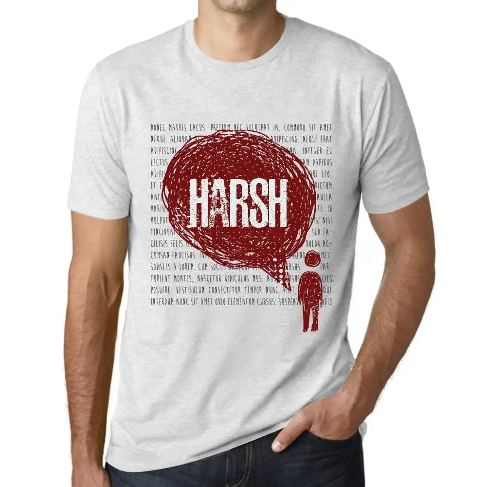 Men's Graphic T-Shirt Thoughts Harsh Eco-Friendly Limited Edition Short Sleeve Tee-Shirt Vintage Birthday Gift Novelty