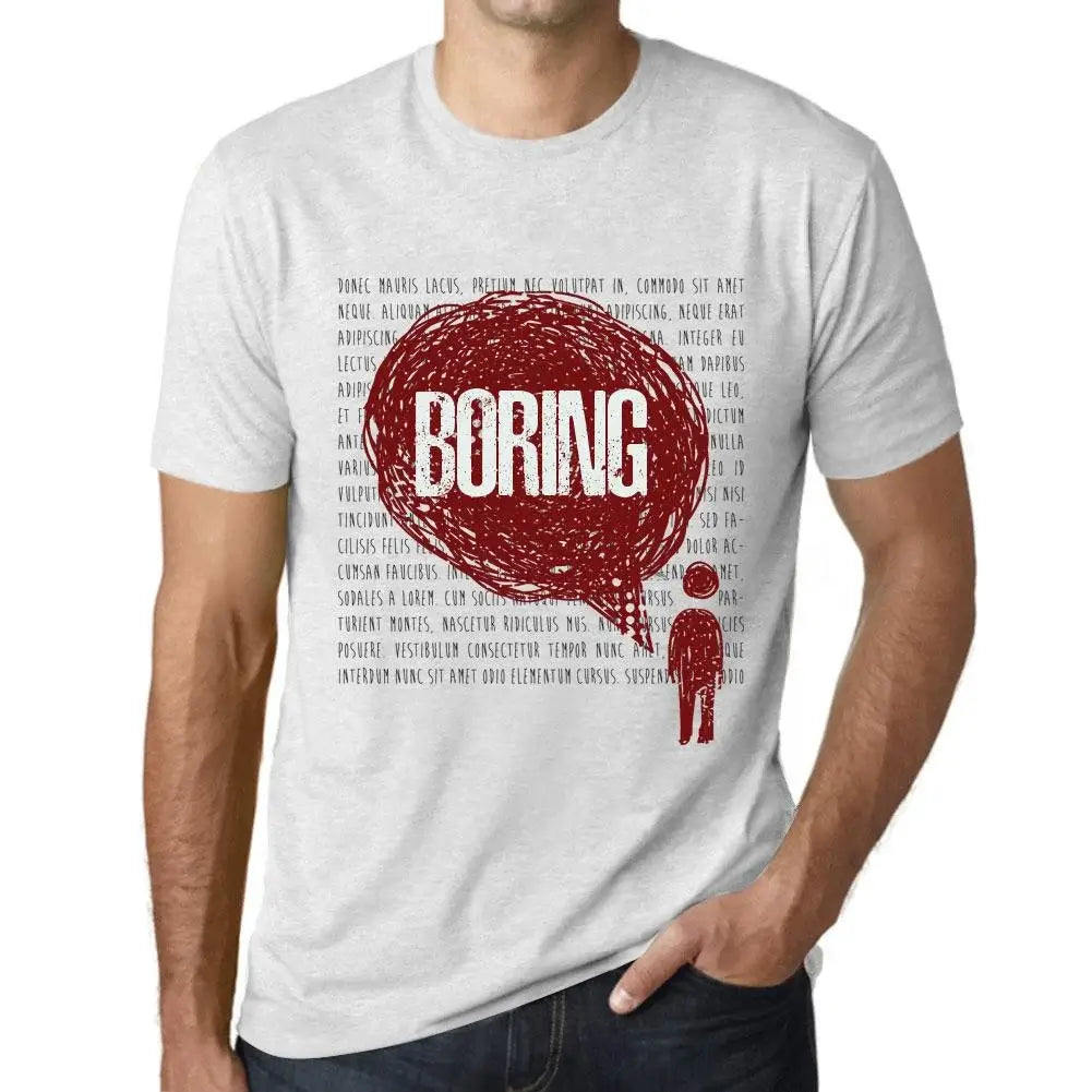 Men's Graphic T-Shirt Thoughts Boring Eco-Friendly Limited Edition Short Sleeve Tee-Shirt Vintage Birthday Gift Novelty