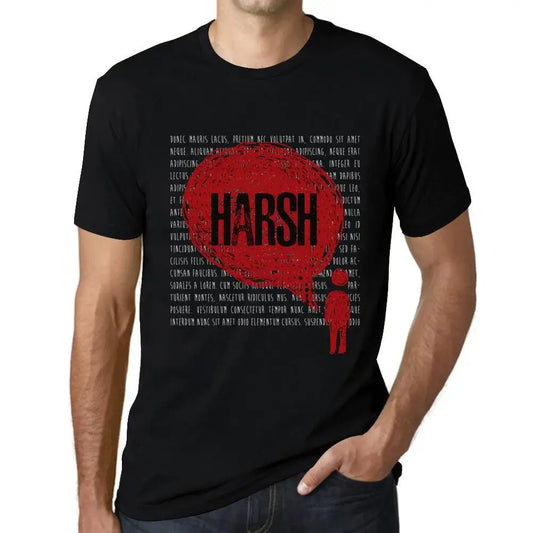 Men's Graphic T-Shirt Thoughts Harsh Eco-Friendly Limited Edition Short Sleeve Tee-Shirt Vintage Birthday Gift Novelty