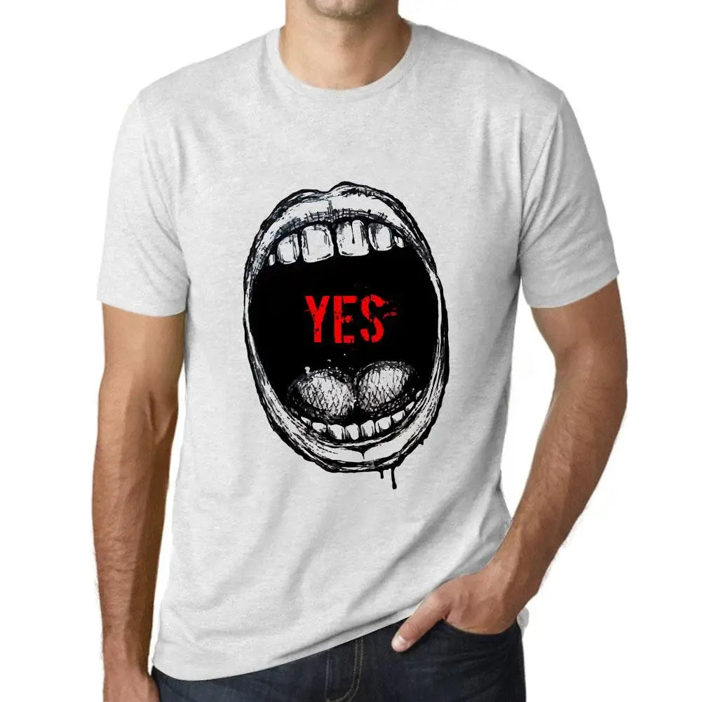 Men's Graphic T-Shirt Mouth Expressions Yes Eco-Friendly Limited Edition Short Sleeve Tee-Shirt Vintage Birthday Gift Novelty