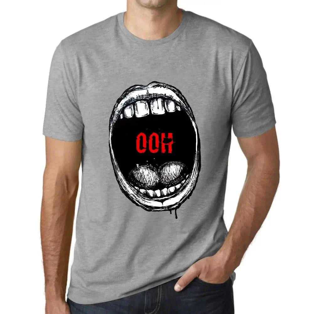 Men's Graphic T-Shirt Mouth Expressions Ooh Eco-Friendly Limited Edition Short Sleeve Tee-Shirt Vintage Birthday Gift Novelty