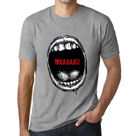 Men's Graphic T-Shirt Mouth Expressions Waaaaah Eco-Friendly Limited Edition Short Sleeve Tee-Shirt Vintage Birthday Gift Novelty