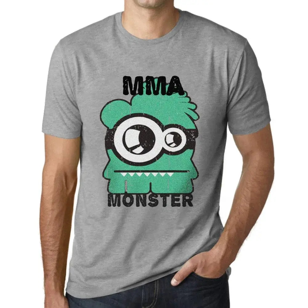 Men's Graphic T-Shirt Mma Monster Eco-Friendly Limited Edition Short Sleeve Tee-Shirt Vintage Birthday Gift Novelty