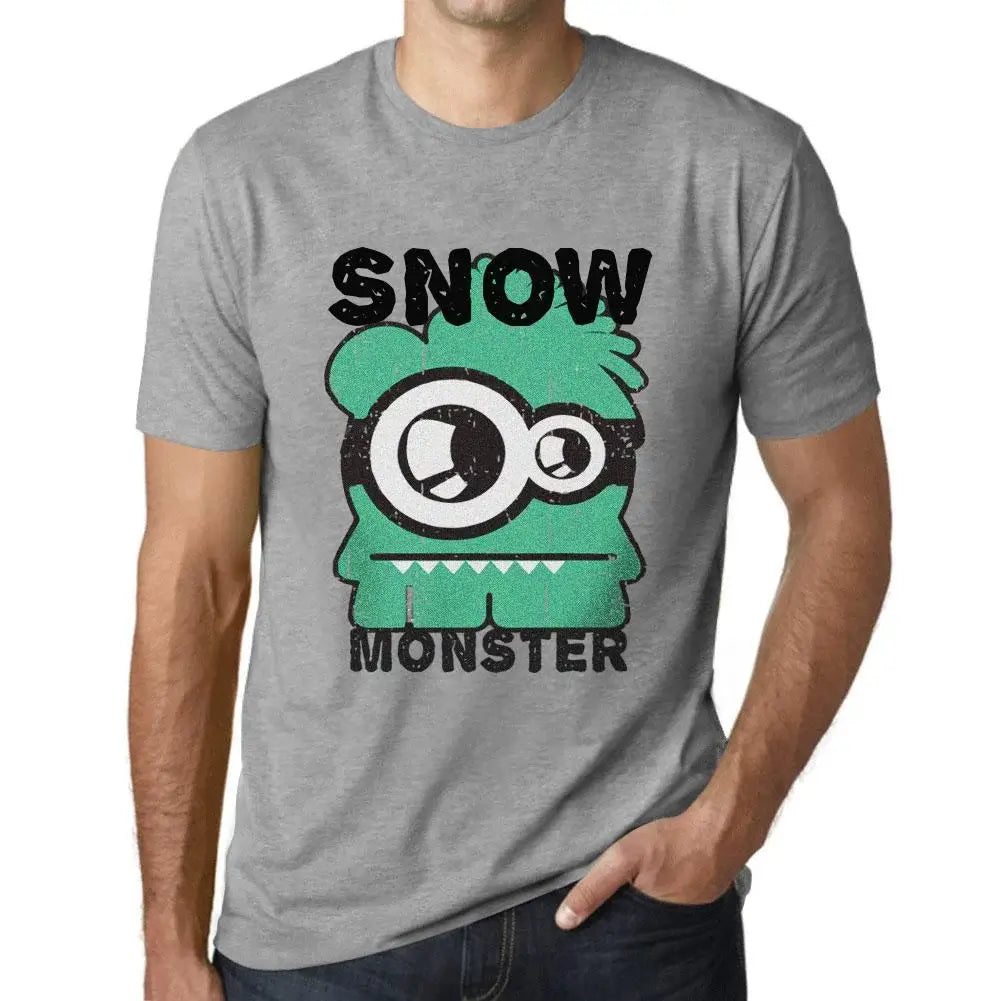 Men's Graphic T-Shirt Snow Monster Eco-Friendly Limited Edition Short Sleeve Tee-Shirt Vintage Birthday Gift Novelty