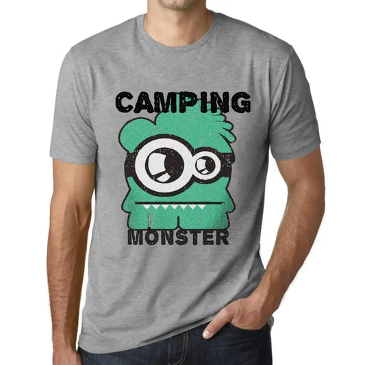 Men's Graphic T-Shirt Camping Monster Eco-Friendly Limited Edition Short Sleeve Tee-Shirt Vintage Birthday Gift Novelty