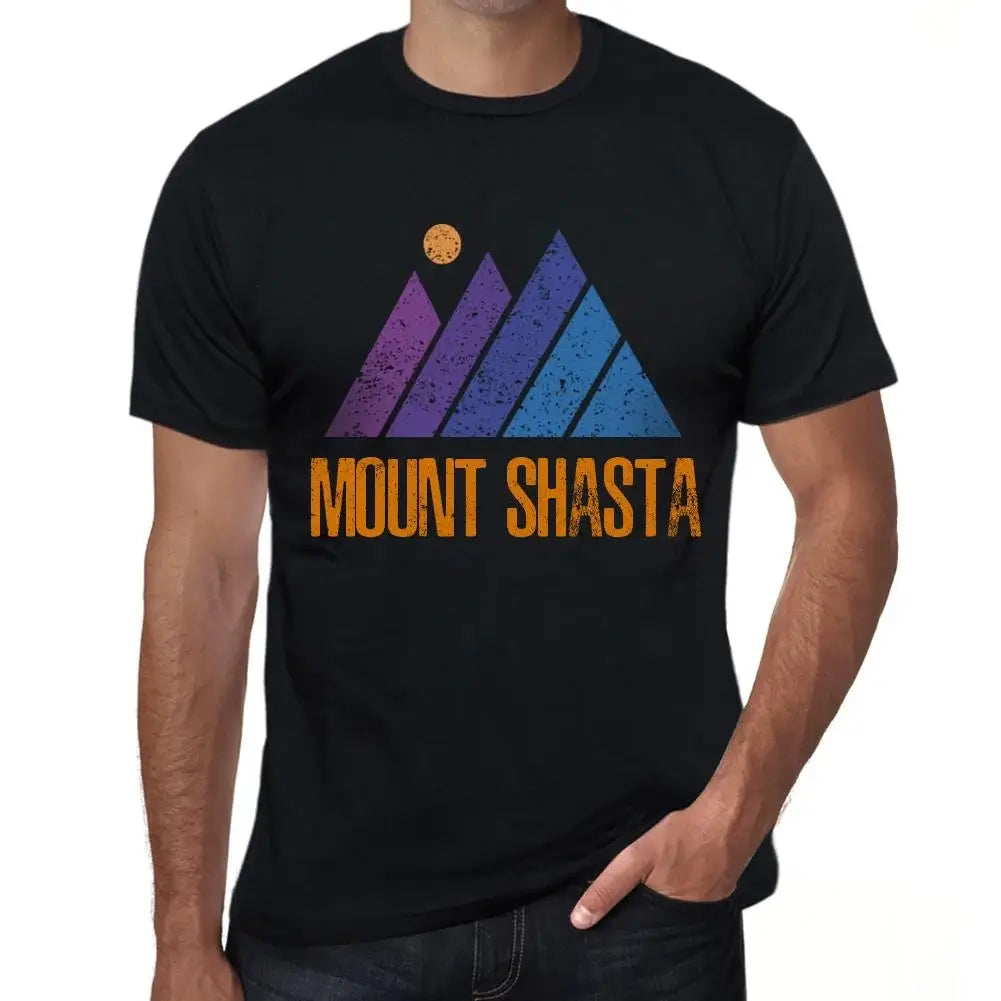 Men's Graphic T-Shirt Mountain Mount Shasta Eco-Friendly Limited Edition Short Sleeve Tee-Shirt Vintage Birthday Gift Novelty