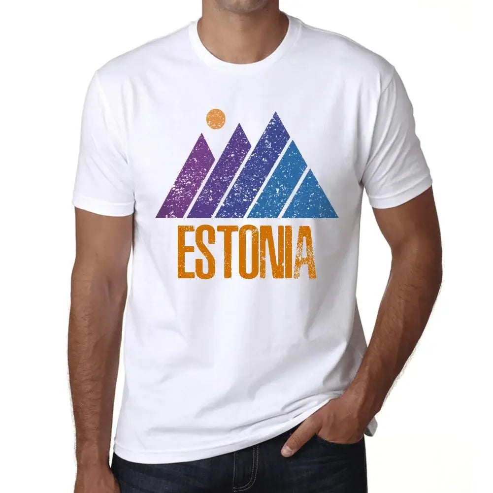Men's Graphic T-Shirt Mountain Estonia Eco-Friendly Limited Edition Short Sleeve Tee-Shirt Vintage Birthday Gift Novelty