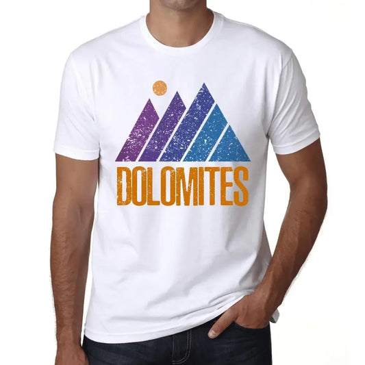 Men's Graphic T-Shirt Mountain Dolomites Eco-Friendly Limited Edition Short Sleeve Tee-Shirt Vintage Birthday Gift Novelty