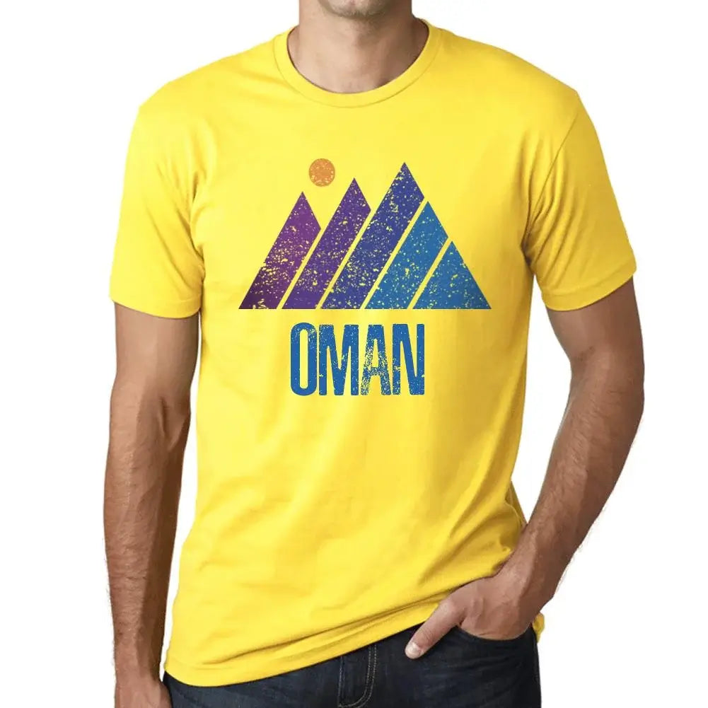 Men's Graphic T-Shirt Mountain Oman Eco-Friendly Limited Edition Short Sleeve Tee-Shirt Vintage Birthday Gift Novelty