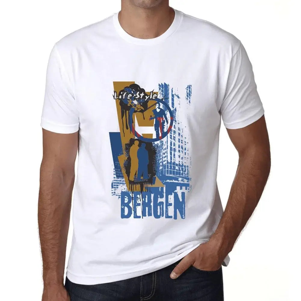 Men's Graphic T-Shirt Bergen Lifestyle Eco-Friendly Limited Edition Short Sleeve Tee-Shirt Vintage Birthday Gift Novelty
