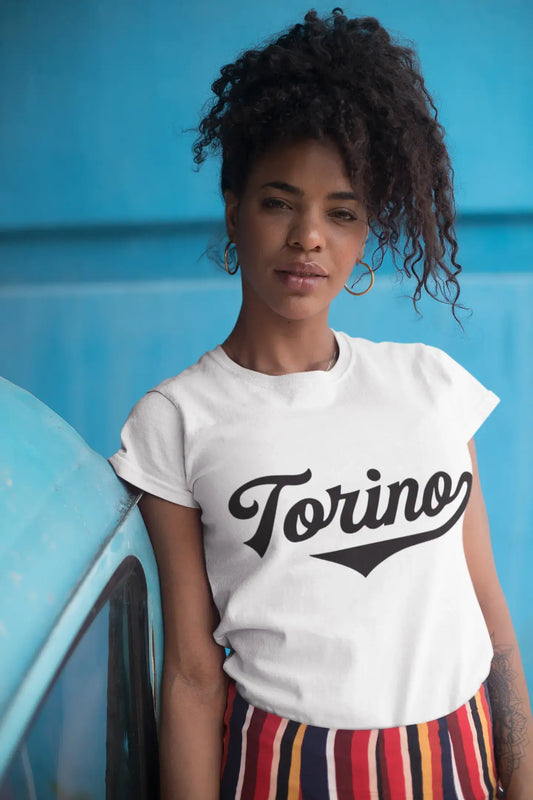 ULTRABASIC - T-Shirt Torino <span>Graphique</span> <span>Homme</span> Lettres <span>Imprimées</span> <span>Gris Souris</span>