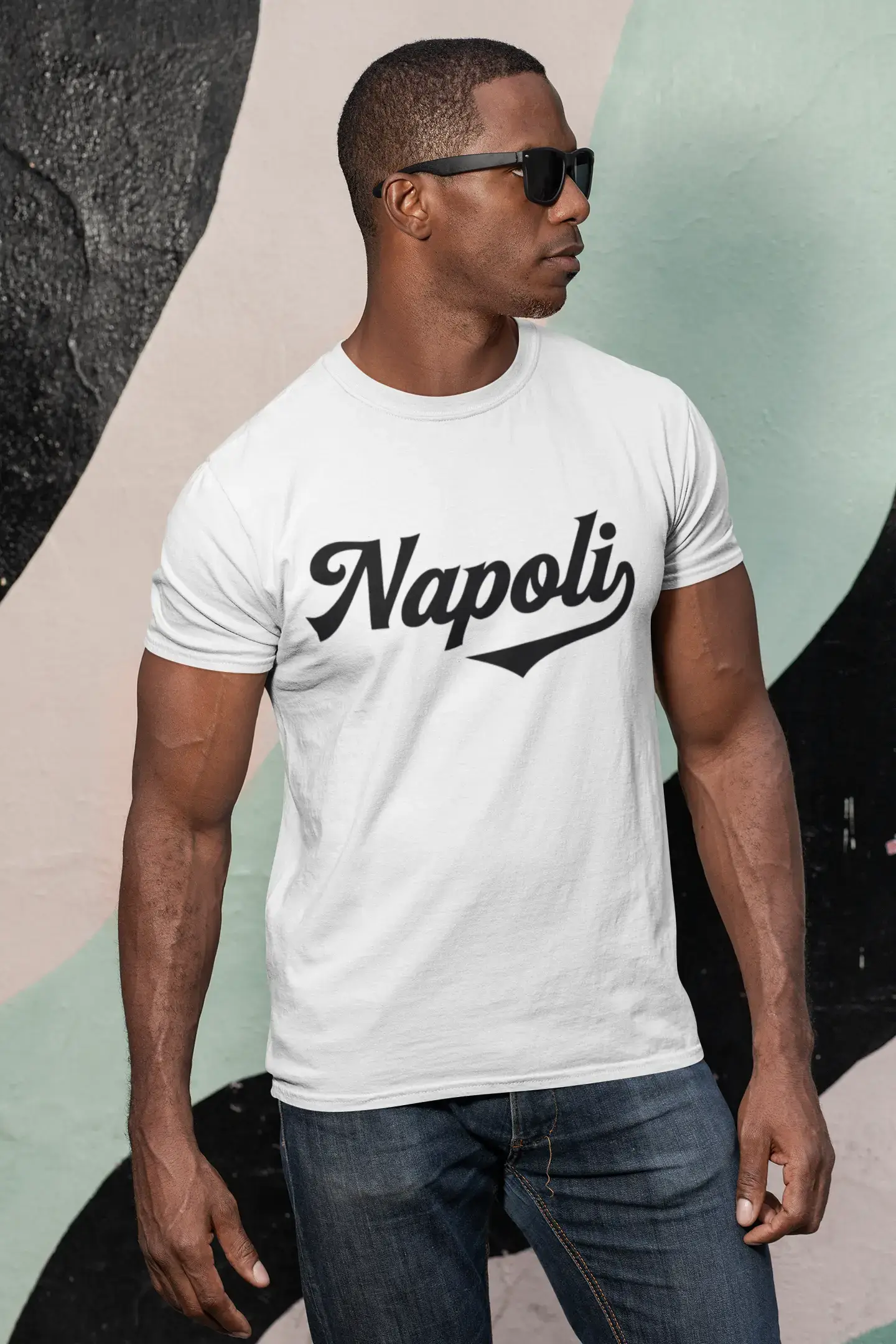 ULTRABASIC - Graphic Printed Men's Napoli T-Shirt White