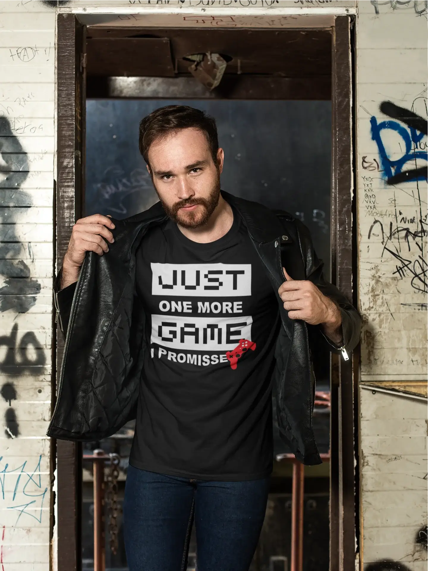 Ultrabasic® Homme T-Shirt Graphique Just One More Game Gaming Tee Marrant Esports Cadeau Idée