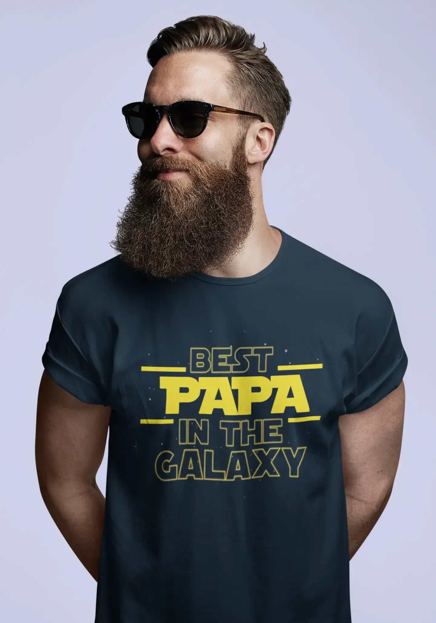 Men's Graphic T-Shirt Best Papa In The Galaxy Gift Idea