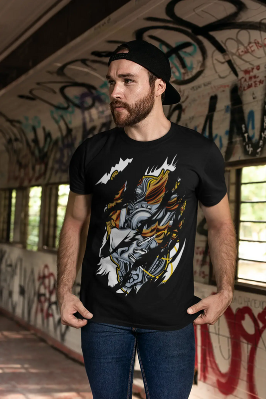 ULTRABASIC Herren zerrissenes T-Shirt Tierliebhaber – lustiges Design – Vintage-Shirt für Männer