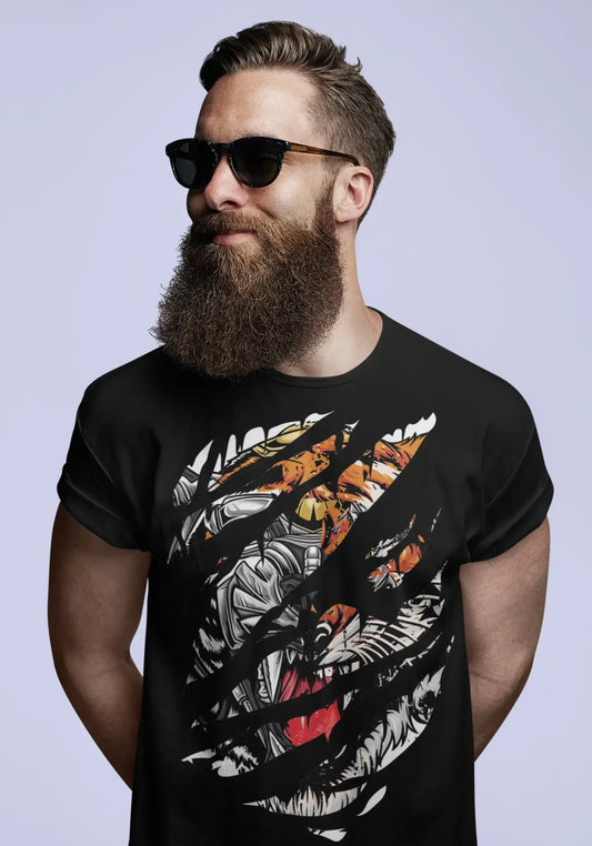 ULTRABASIC T-Shirt déchiré pour hommes, tigre drôle, chemise Vintage pour amoureux des animaux