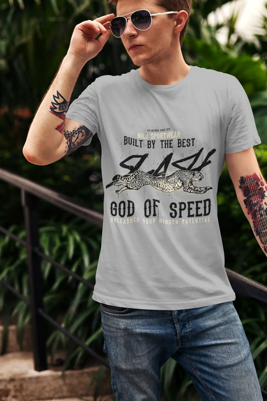 ULTRABASIC Herren-Grafik-T-Shirt God of Speed ​​Slash – Ceetah-Shirt für Herren