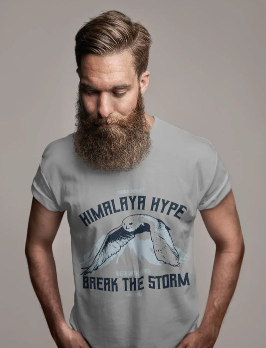 ULTRABASIC Herren-Grafik-T-Shirt Himalaya Hype – Break the Storm Shirt