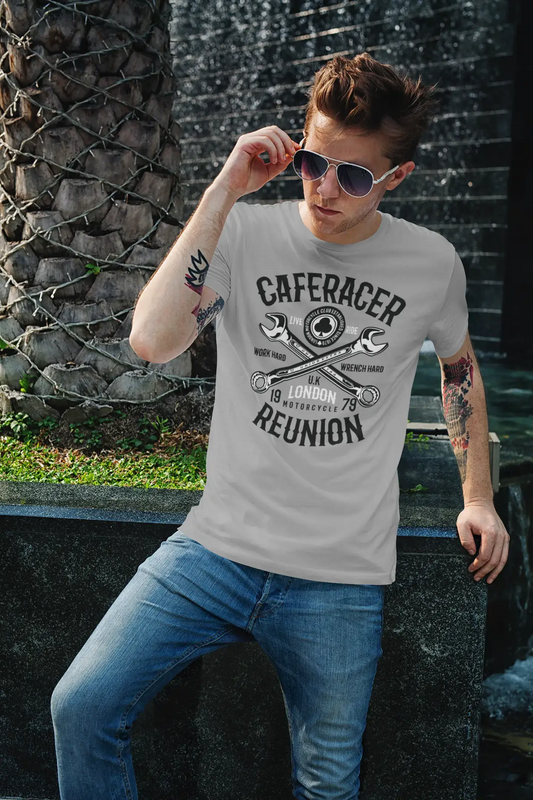 ULTRABASIC Herren T-Shirt Caferacer Reunion – Live Ride Motorradshirt für Herren