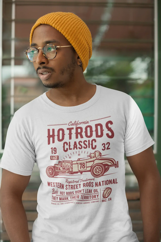 ULTRABASIC Herren T-Shirt California Hotrods Classic 1932 – Rods Race T-Shirt