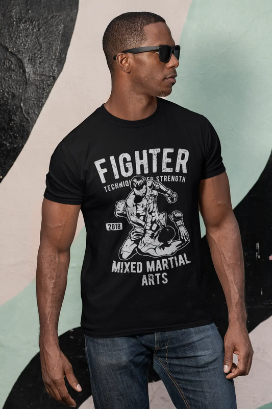 ULTRABASIC Herren Grafik-T-Shirt Fighter 2018 Mixed Martial Arts – Shirt für MMA-Kämpfer