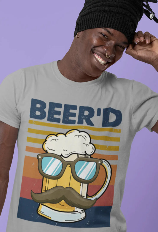 ULTRABASIC Herren-T-Shirt „Beer'd – Lustiges Bier-Gentleman-T-Shirt“.