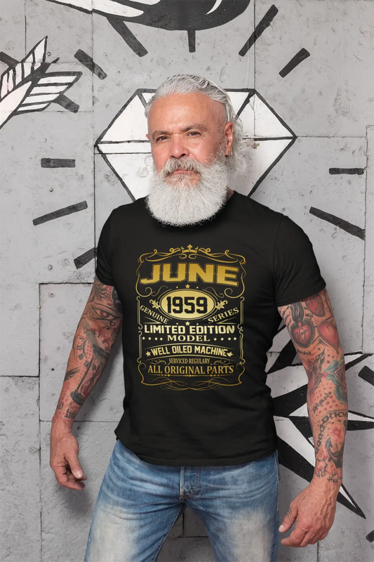 ULTRABASIC Herren T-Shirt Juni 1959 – 61. Geburtstagsgeschenk T-Shirt