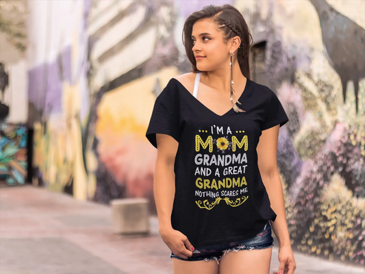 ULTRABASIC Damen-T-Shirt „Ich bin Mutter, Oma und Urgroßmutter“, nichts macht mir Angst