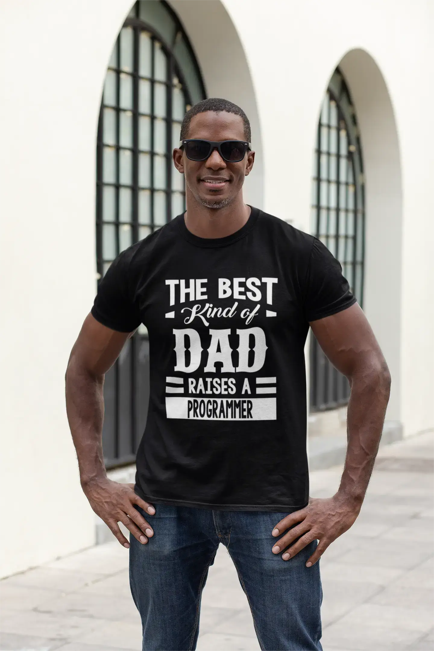 ULTRABASIC Men's Graphic T-Shirt Dad Raises a Programmer