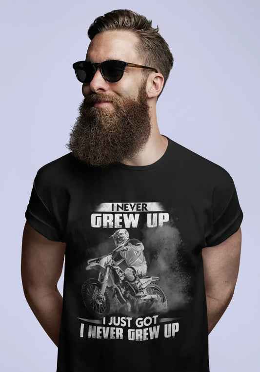 ULTRABASIC Men's T-Shirt I Never Grew Up - Funny Humor Biker Tee Shirt