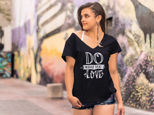 ULTRABASIC Damen-T-Shirt Do What You Love – kurzärmelige T-Shirt-Oberteile