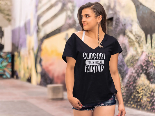 T-Shirt ULTRABASIC pour femmes, soutenez votre agriculteur Local-T-Shirt drôle à manches courtes