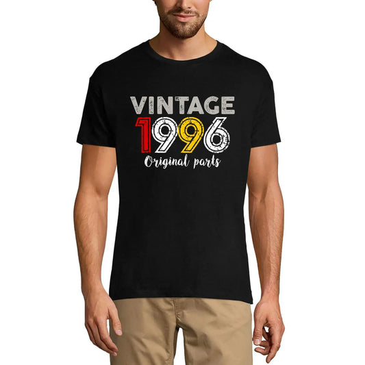 Men's Graphic T-Shirt Original Parts 1996 28th Birthday Anniversary 28 Year Old Gift 1996 Vintage Eco-Friendly Short Sleeve Novelty Tee