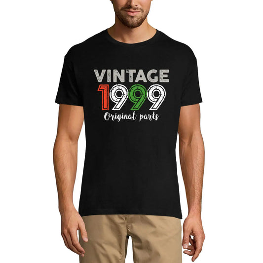 Men's Graphic T-Shirt Original Parts 1999 25th Birthday Anniversary 25 Year Old Gift 1999 Vintage Eco-Friendly Short Sleeve Novelty Tee