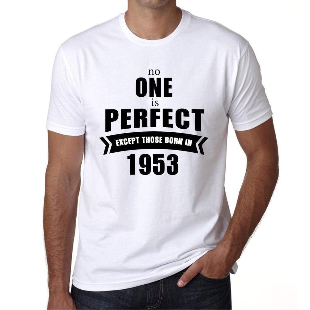 1953, No One Is Perfect, white, Men's Short Sleeve Round Neck T-shirt 00093 ultrabasic-com.myshopify.com