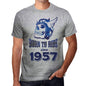 1957, Born to Ride Since 1957 Men's T-shirt Grey Birthday Gift 00495 ultrabasic-com.myshopify.com