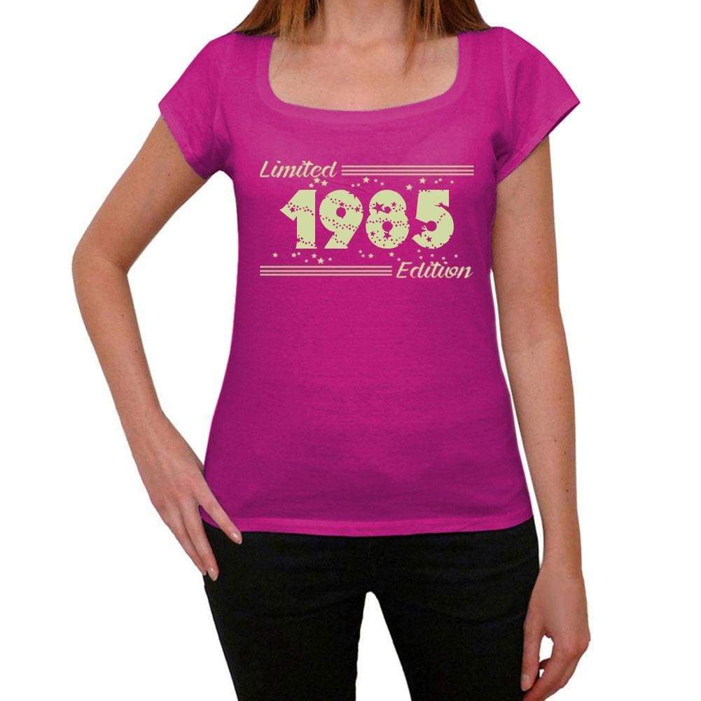 1985 Limited Edition Star, Women's T-shirt, Pink, Birthday Gift 00384 - ultrabasic-com