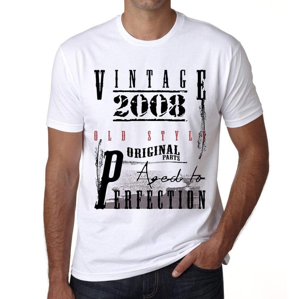 2008 Birthday Gifts For Him Birthday T-Shirts Mens Short Sleeve Round Neck T-Shirt - Casual
