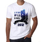 2012 Living Wild Since 2012 Mens T-Shirt White Birthday Gift 00508 - White / Xs - Casual