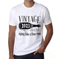 2023 Aging Like a Fine Wine <span>Men's</span> T-shirt White Birthday Gift 00457 - ULTRABASIC