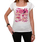 38 Furth City With Number Womens Short Sleeve Round White T-Shirt 00008 - Casual