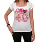 40 Gillam City With Number Womens Short Sleeve Round White T-Shirt 00008 - White / Xs - Casual