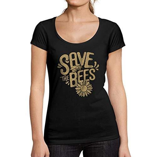 Ultrabasic – Herren-Sweatshirt mit bedruckter Grafik und Kappe „Save The Bees Noir Profond“.
