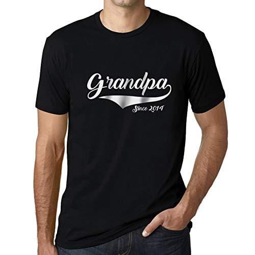 Ultrabasic - Homme T-Shirt Graphique Grandpa Since 2014 T-Shirt Funny Noir Profond