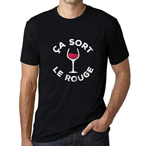 Homme T-Shirt Graphique Imprimé Vintage Tee Ça Sort Le Rouge Noir Profond
