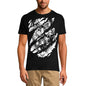 ULTRABASIC Men's Torn T-Shirt Warrior Wolf - Funny Shirt for Men